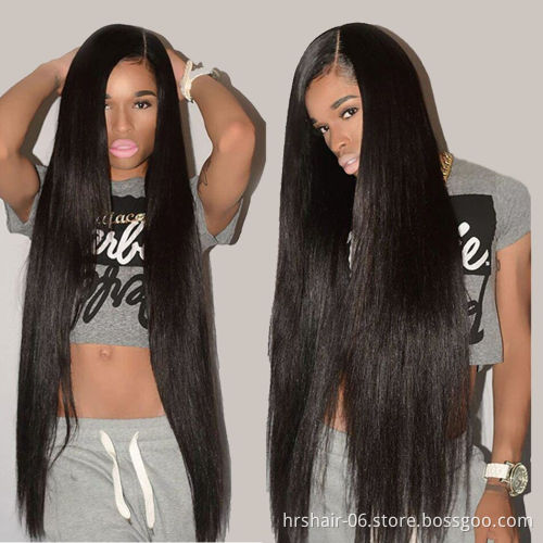 Wholesale 100% Unprocessed virgin cuticle aligned  brazilian hair bone straight human hair extensions.